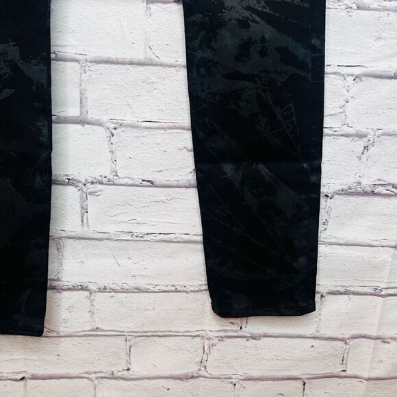 Helmut Lang Womens Black Marble Twill Skinny Ankle Pants Size 27 - Picture 9 of 11